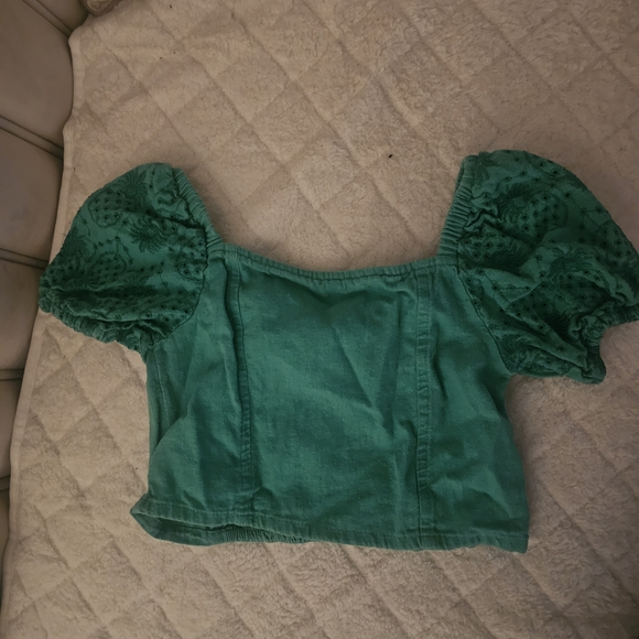 Old Navy Kids Blouses in Striped Blue, Pink, and Green - Picture 9 of 13